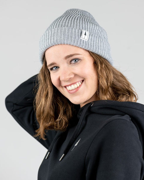 Treeanie Ribbed Light Grey Mel
